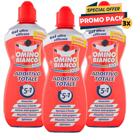 Omino Bianco Additivo Totale Gel 5 in 1 900 ml - Piazza Mercato Casa