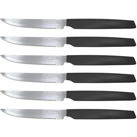 Set 6 Coltelli Cucina per Carne Bistecca Active Pedrini in Acciaio Ino