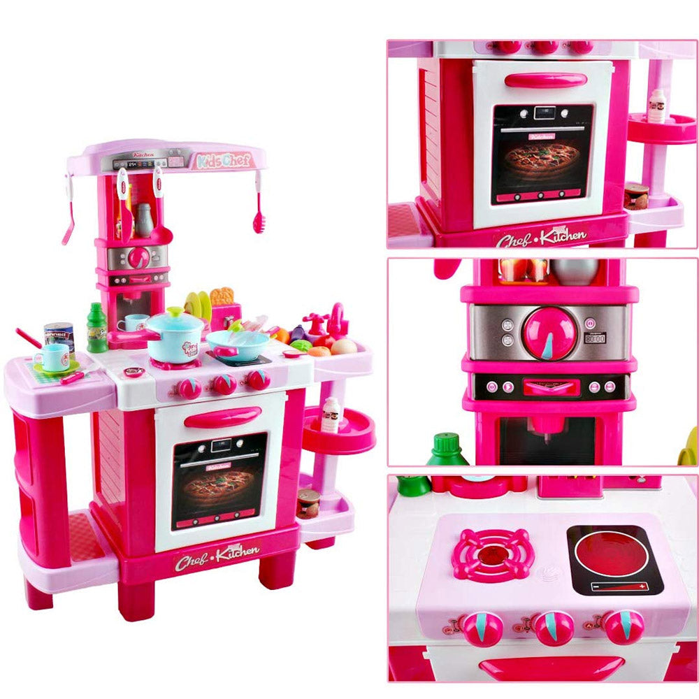 Cucina Giocattolo Bambini con Luci e Suoni 34 Accessori Gioco 87x78x29 –  Esplodia