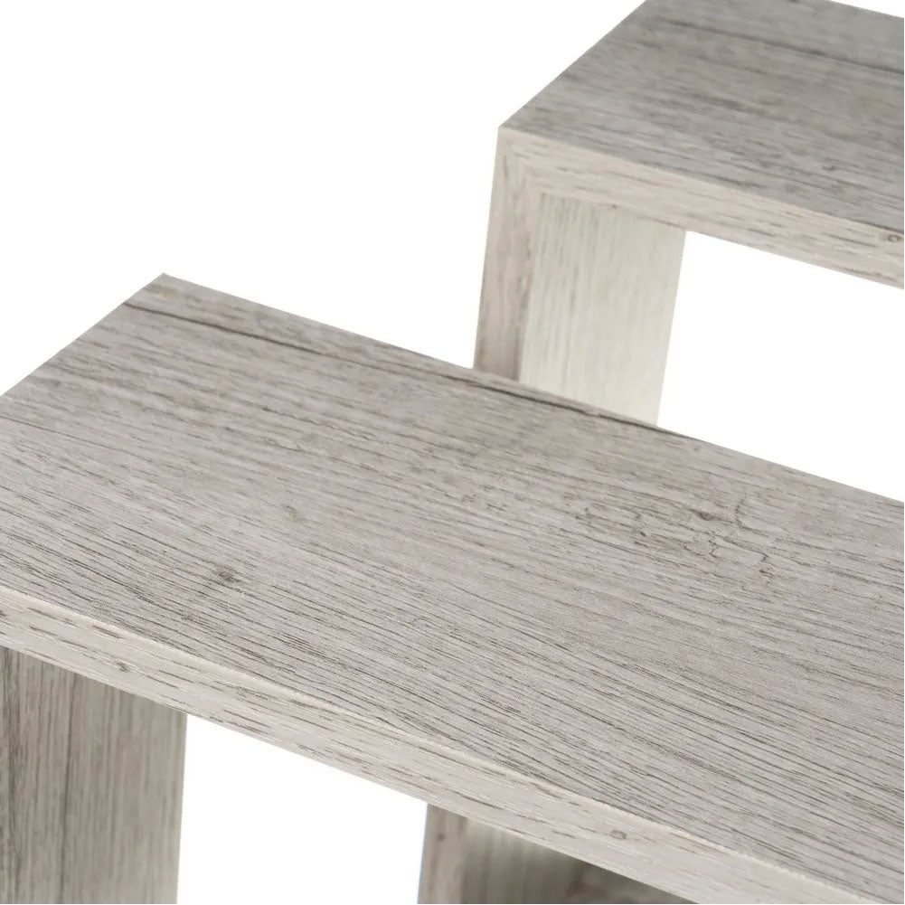 Set 3 Mensole da Parete Moderne Design Cubo Mensola Scaffale in Legno