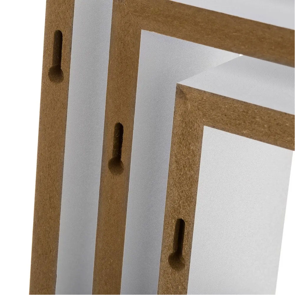 Set 3 Mensole Parete 30cm Moderne Design Cubo Mensola Scaffale Legno M