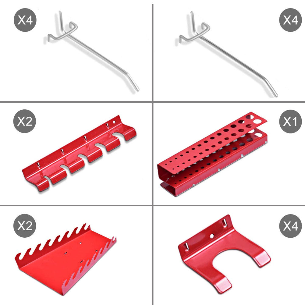 Pannello da Parete 17pz Portautensili Porta Attrezzi in Metallo Offici –  Esplodia
