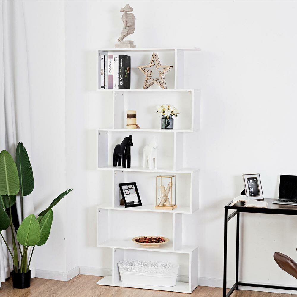 Libreria Design Moderna Scaffale 6 Ripiani 190x80x24cm Casa Ufficio Bi –  Esplodia