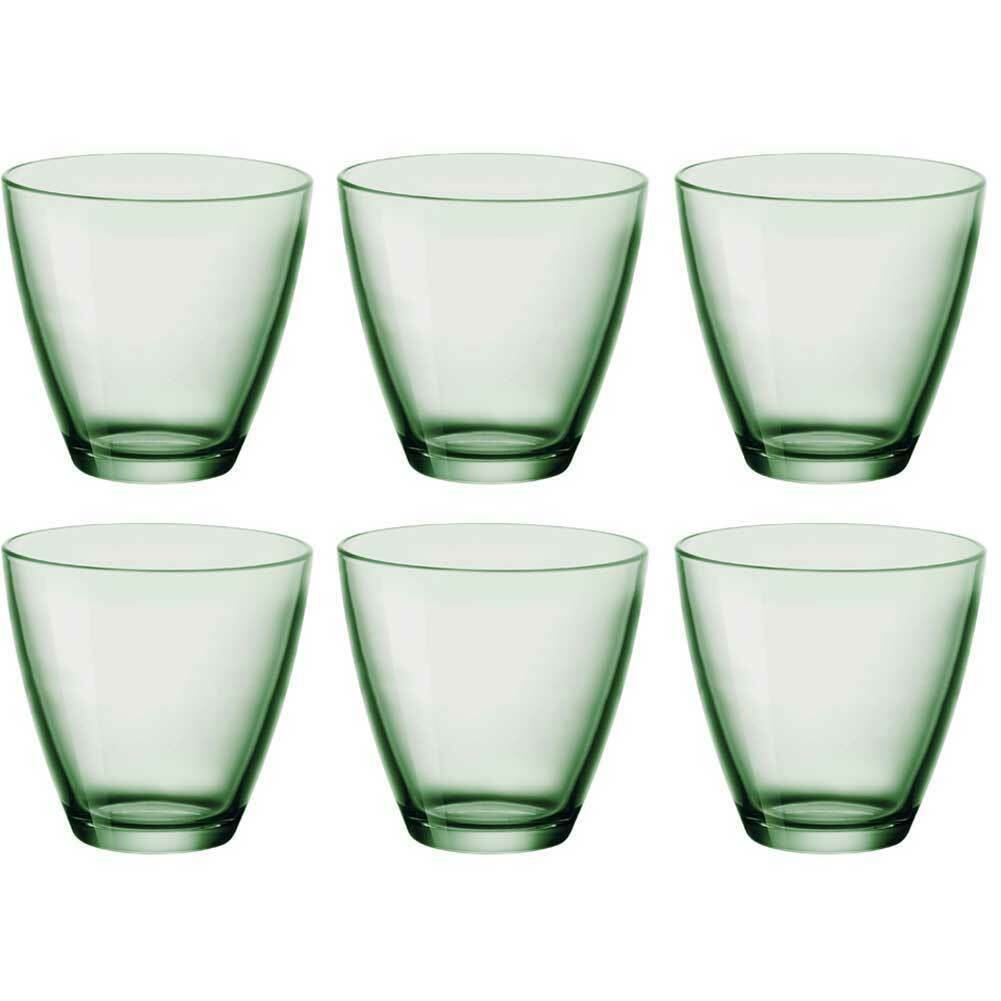 Set 6 Bicchieri in Vetro Bormioli Bicchiere per Acqua Vino Bibite Verd –  Esplodia