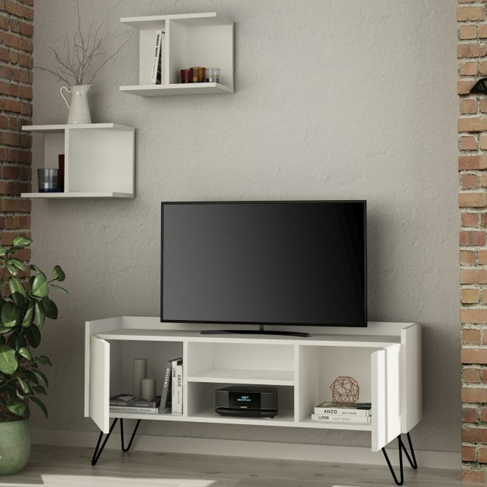 BASCO madia mobile TV 200 cm in legno massello dogato design living casa