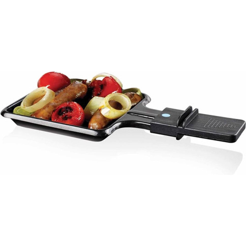 Griglia Raclette Gourmet 800W Piastra Grill Manico Termico