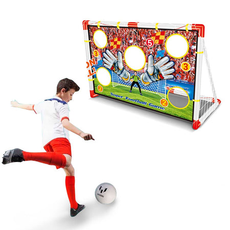 Porta da Calcio Per Bambini 120X73cm Allenamento Rigori Fori Punteggio –  Esplodia