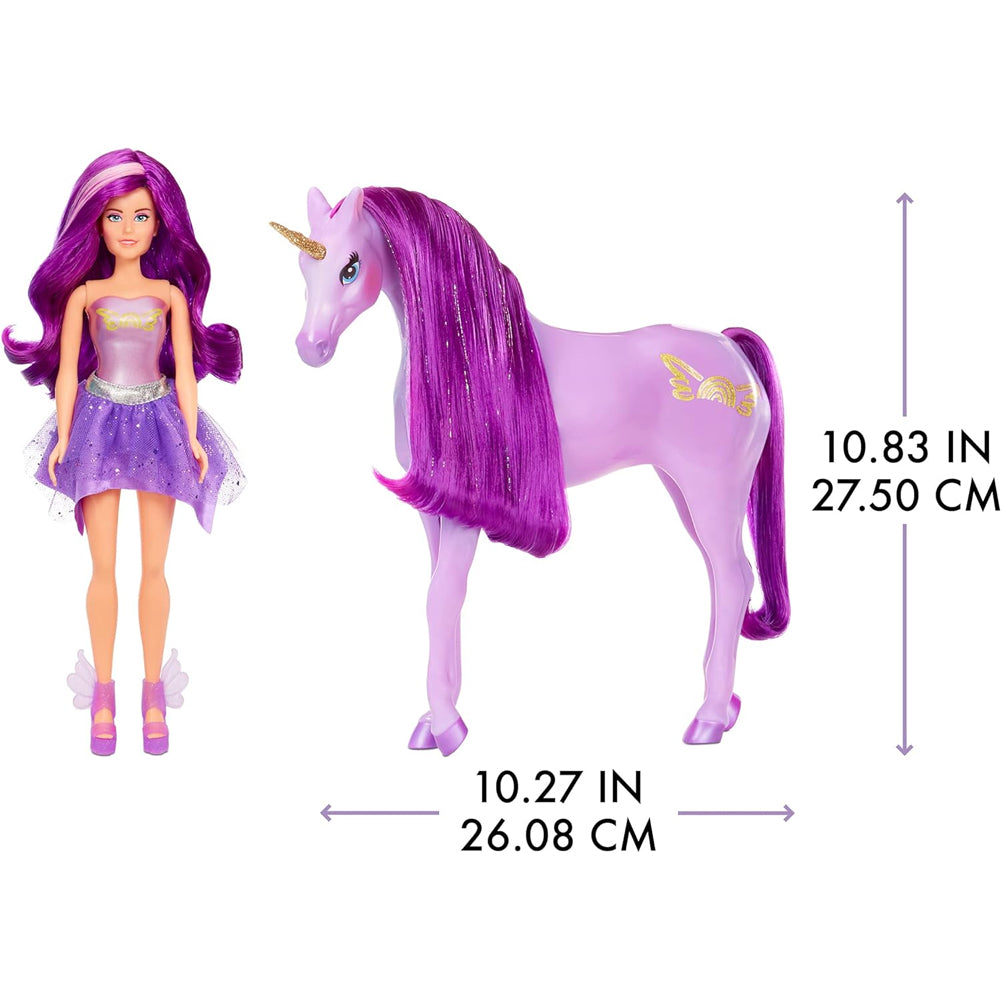 MGA's Dream Ella Unicorno Viola con Bambola Lilac alla Moda da 29 cm I –  Esplodia