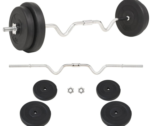 Set per Bilanciere da 30 kg Allenamento Palestra Fitness Body